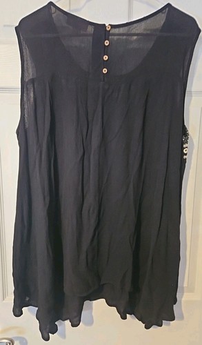 Style & Co Womens Embroidered Front Yoke Sleeveless Top, XL NWOT - Picture 5 of 7