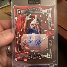 2025 Wild Card 5 Card Draw - Nick Nash Auto - Red Contemporary Foil - 2/3