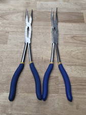 NAPA CARLYLE 2-PIECE EXTENDED REACH LONG DOUBLE JOINTED NEEDLE NOSE PLIERS