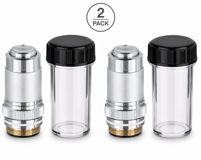 #ad 2 Pack AmScope 100X Oil Immersion Microscope Objective Lens 1.25 Oil 160 0.17 $79.94