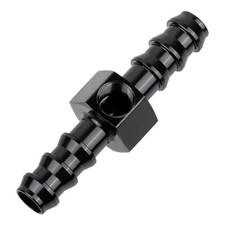 3/8 Barb Fuel Pressure Gauge Fitting Adapter with 3/8 Barb with 1/8 NPT Port