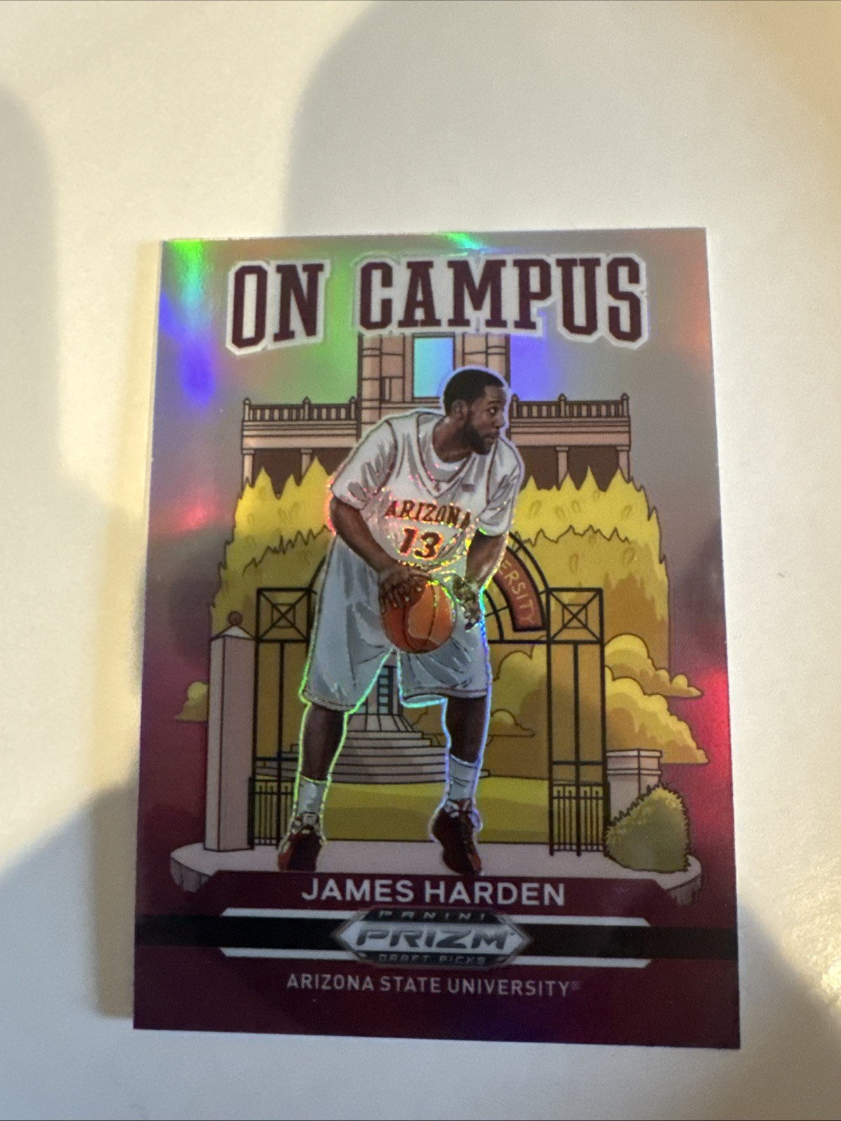 James Harden ON CAMPUS SSP Case Hit 2021-22 Prizm Draft Picks Basketball 🔥 🔥