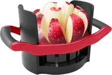 Apple Slicer and Corer, [Large Size] 8-Blade Heavy-Duty Apple Cutter with Base