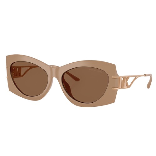 Michael Kors NAVARRA MK 2235U 355573 Camel Plastic & Metal Sunglasses Brown Lens - 第 1/3 張圖片
