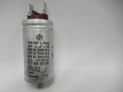 Kondensator für WA, AEG, MAB MKP 4/500I MKP 4uF, 646133730, EN 60252