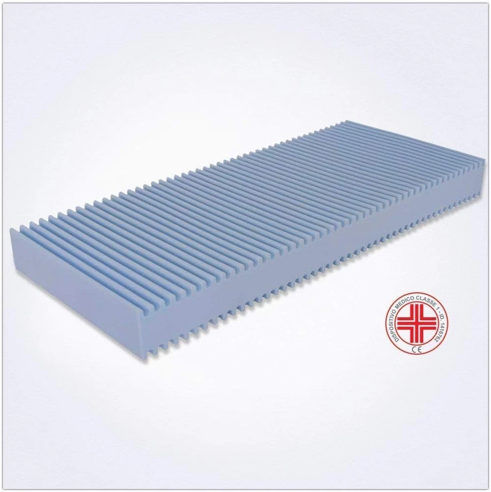Materasso Singolo per Brandina 90X200 H10 Cm - Waterfoam, Dispositivo Medico, Or - Immagine 3 di 4
