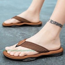 Men Flip Flops Athletic Sandals Arch Support Thong Outdoor Beach Sandals Shoe US