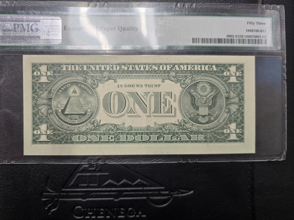 $1 2013 Federal Resevre Note Richmond Flipper Fancy Serial Number ( 68999996 ) - Image 2 of 3