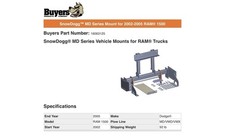 Snow Dogg Md75 02-05 Dodge Ram Full Plow Package