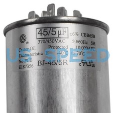 45 5uF  6 370V/440V CBB65B Dual Run Circular Start AC Capacitor for Compressor