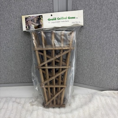 O SCALE GRAND CENTRAL GEMS INC 5 Large WOOD TRESTLE BENTS TB 15 NEW IN PACKAGE