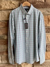 Mizzen Main Leeward Shirt Mens Large No Tuck Multi Plaid Long Sleeve Button Up