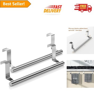 Space-Saving Over Door Towel Rack Holders - Stylish Storage Solution (2 Pack)