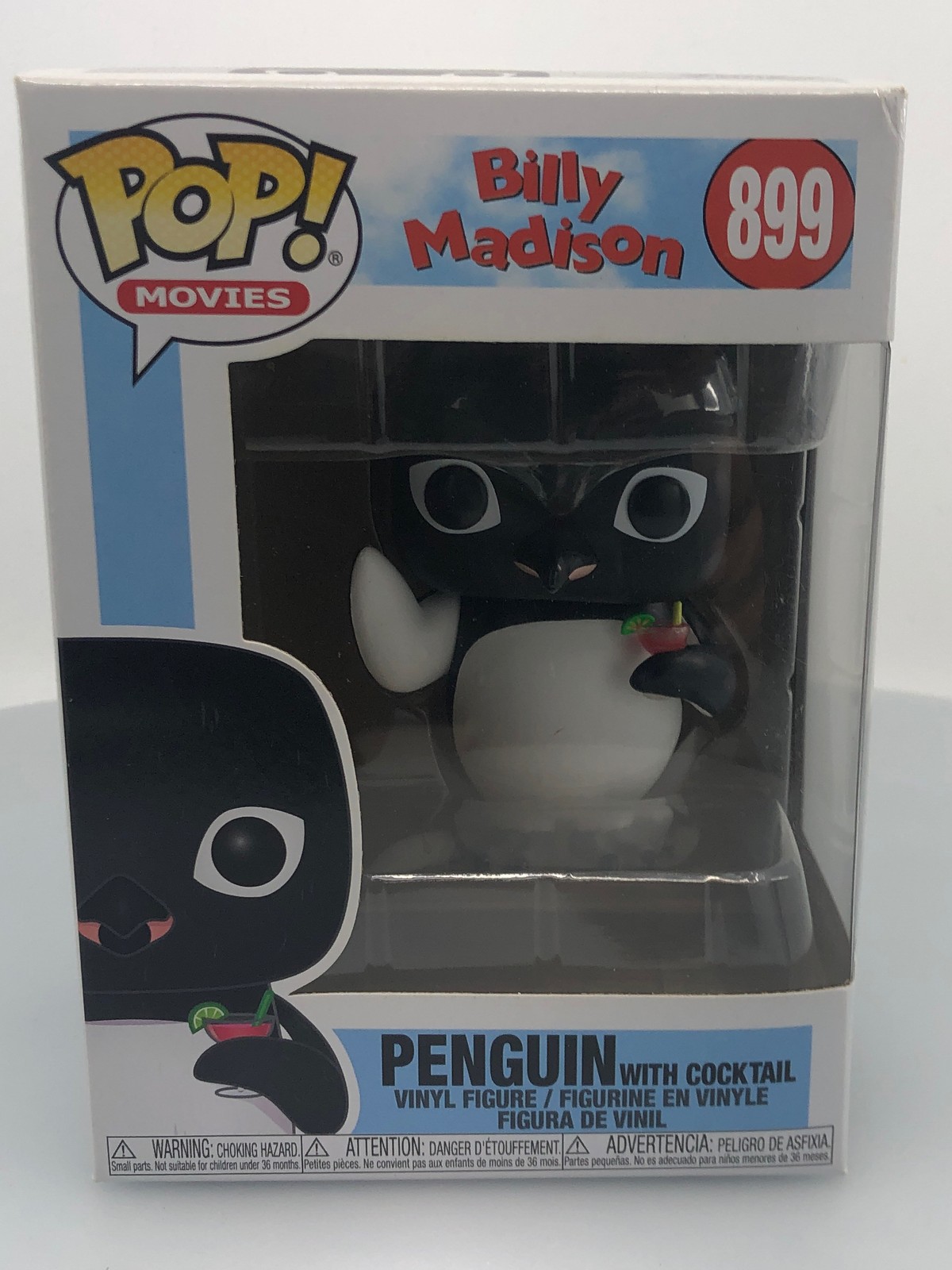 Funko Pop! Películas Billy Madison Pingüino Con Cóctel #899 Figura Vinilo Dañado