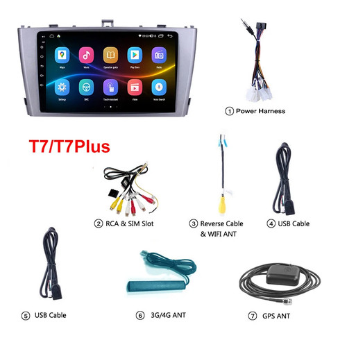 For Toyota Avensis T25 2009-2015 Auto CarPlay Car Radio GPS Stereo Player Screen - Picture 6 of 40