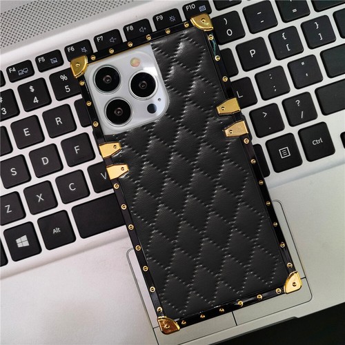 Funda de cuero estilo CC con plumón de diamante para iPhone Samsung - Imagen 30 de 30
