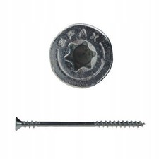 Floor Screws 4.5x80 Tx20 White Zinc Coated 80pcs Wood Fixing Diy