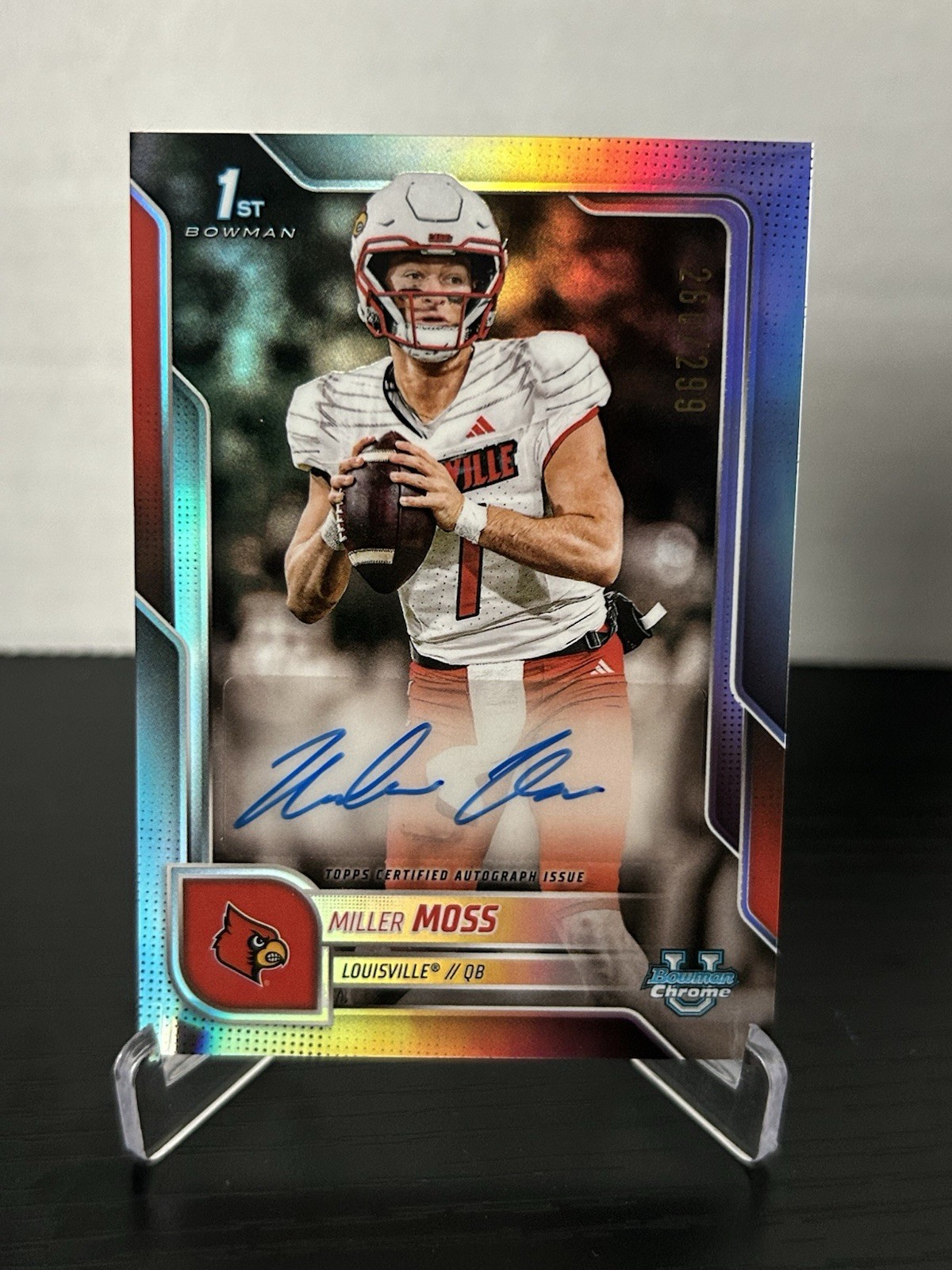2025 Bowman Chrome U Miller Moss Refractor Auto /299 #BCA-MMO