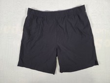 Speedo Mens L Black Gray Tech Volley Swim Trunk Board Shorts 7778211
