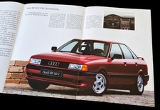 AUDI 80 16V Limousine B3 Prospekt Brochure 1990 M