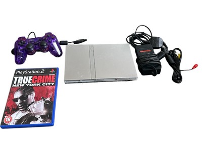 Sony PlayStation 2 PS2 Slim Silber Konsole Bundle PAL mit Controller & Spiel