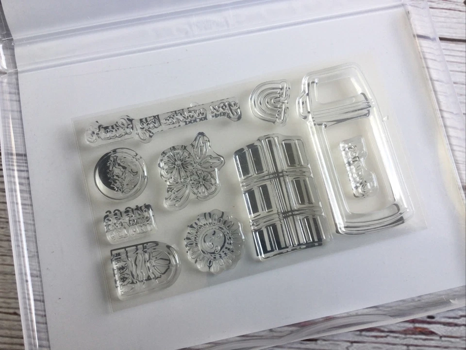 NUEVO Stampin Up! Lote de 2 juegos de estampillas HOJAS CAMBIANTES Y CORAZÓN MÁS CÁLIDO Foto 3 de 3