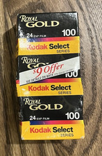 3 Rolls Kodak 35mm Royal Gold 100 Film 24 Exp Expired 2000 NEW Freezer Stored