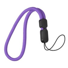 Phone Lanyard, Nylon Lanyards Wrist Strap Lanyard Phone Charm, Purple