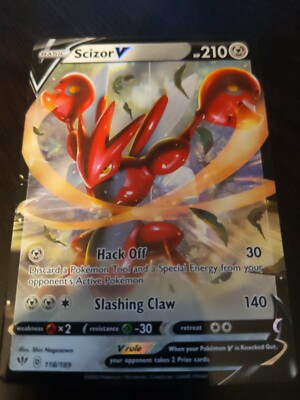 Pokemon Darkness Ablaze Scizor V 118/189