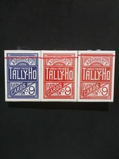 Tally Ho Circle/Fan Back playing cards Red  Blue