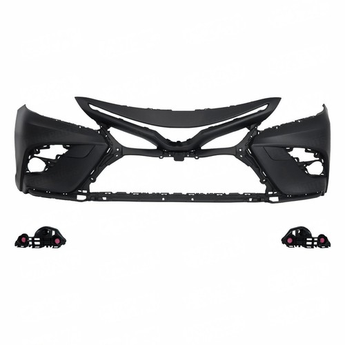 Front Bumper Cover Grilles Assembly For 2018 2019 2020 Toyota Camry SE - Picture 4 of 8
