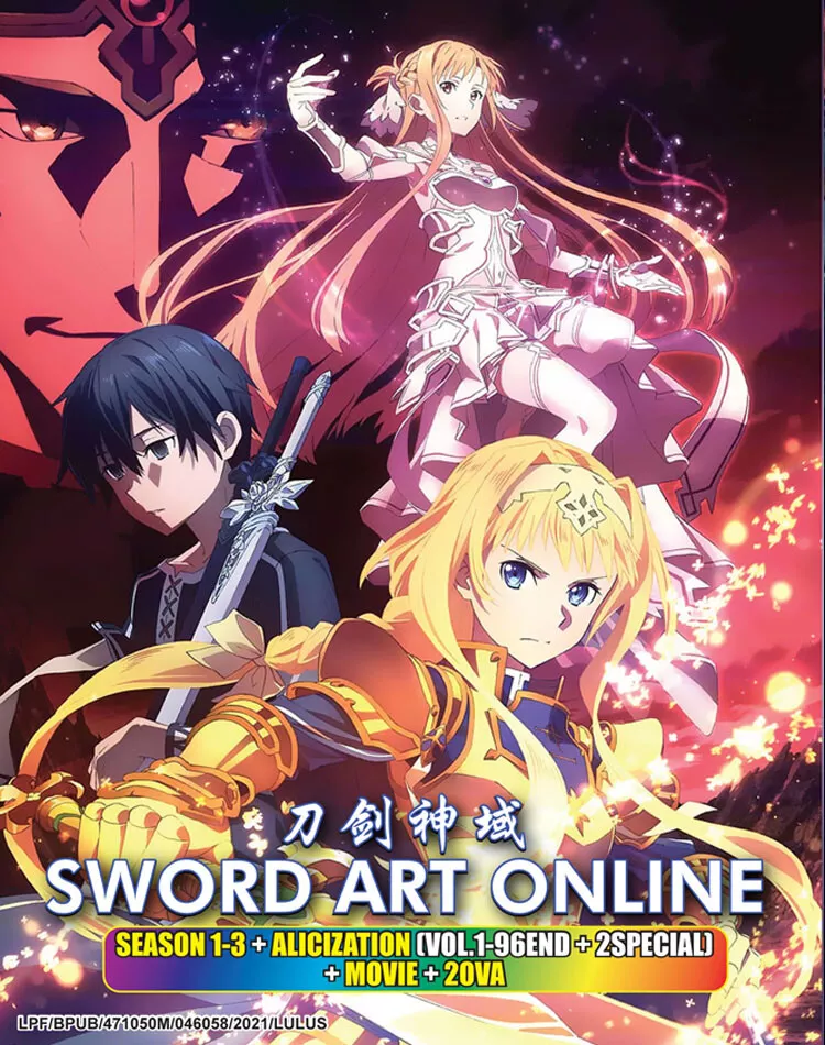 Sword Art Online Season 1-3 Complete Series Anime DVD [English Dubbed]