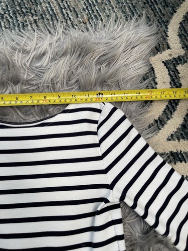 Polo Ralph Lauren Girls Navy Blue/ White Striped Dress Size L 12-14 - Picture 9 of 11