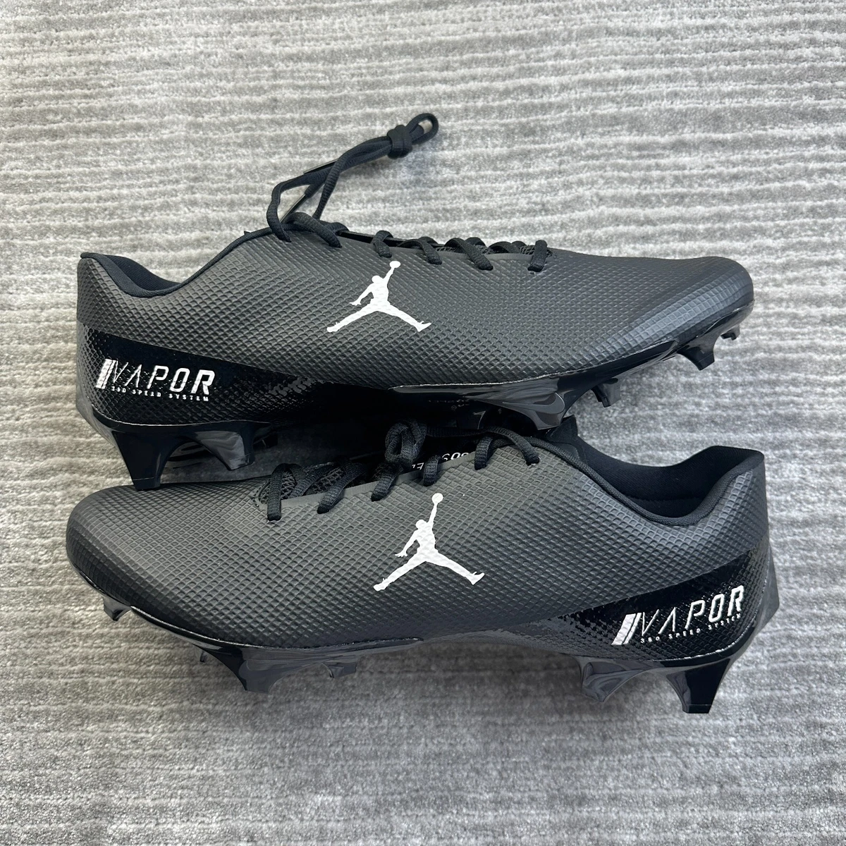Rare Size 15 Nike Jordan Vapor Edge Elite 360 Flyknit SMU Triple Black Jordan Vapor Edge Speed 360 SMU Black White | eBay main image 3