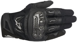 Alpinestars SMX-2 Air Carbon V2 Motorrad Lederhandschuhe L - Schwarz