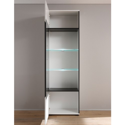 Wohnwand Mediawand Hochglanz Vitrine Kommode Anrichte Sideboard Anbauwand Regal - Bild 7 von 9