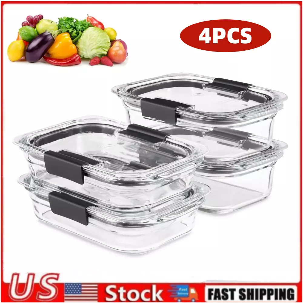 Food Storage Containers LOCK BOX w/Vented Lid. 8 Piece Set. BPA Free. Brand  New