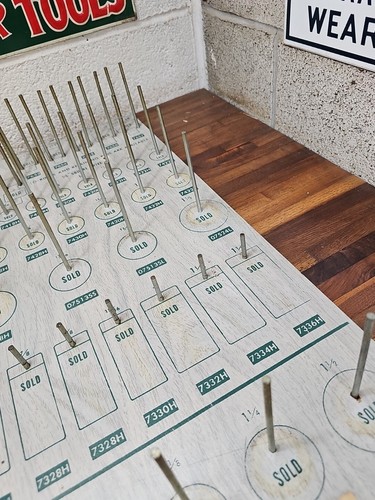 #4- Vintage PROTO  Tool Board BALL SOCKETS SIGN - Foto 8 di 9