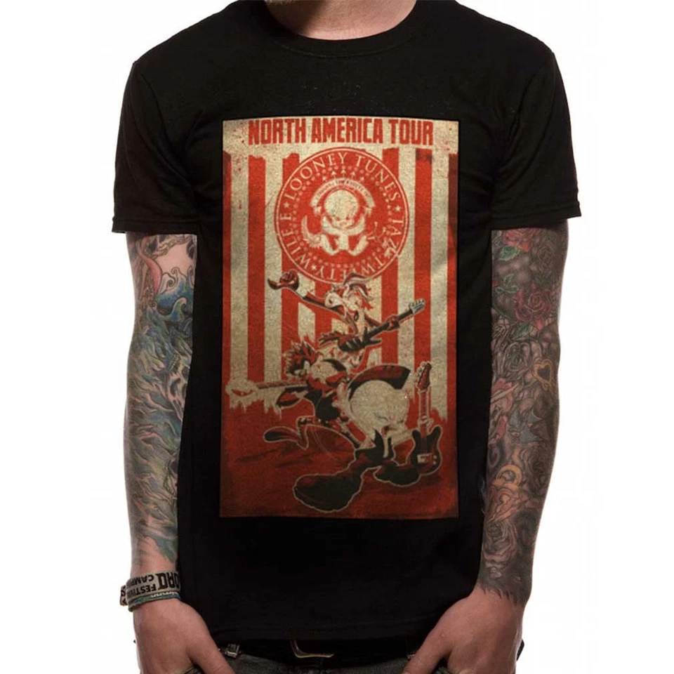 Looney Tunes T-Shirt - Tour Poster Wiley E. Coyote Taz Tweety - Bild 1 von 1