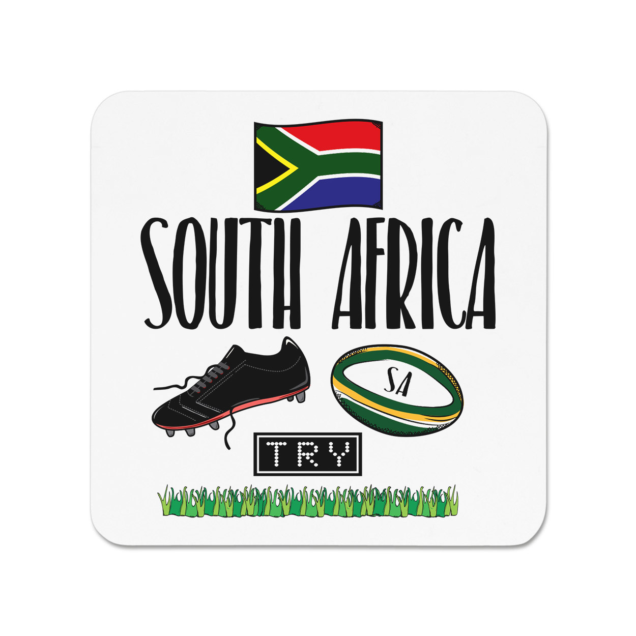 South Africa Rugby Fridge Magnet - Funny League Union Flag