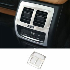 Cubierta de ventilación de salida de aire fila trasera de acero plateado para BMW X3 G01 X4 G02 2018-2021
