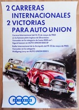 poster poster originale Auto Union Auto Union 1000 SP anno gara di successo 1960