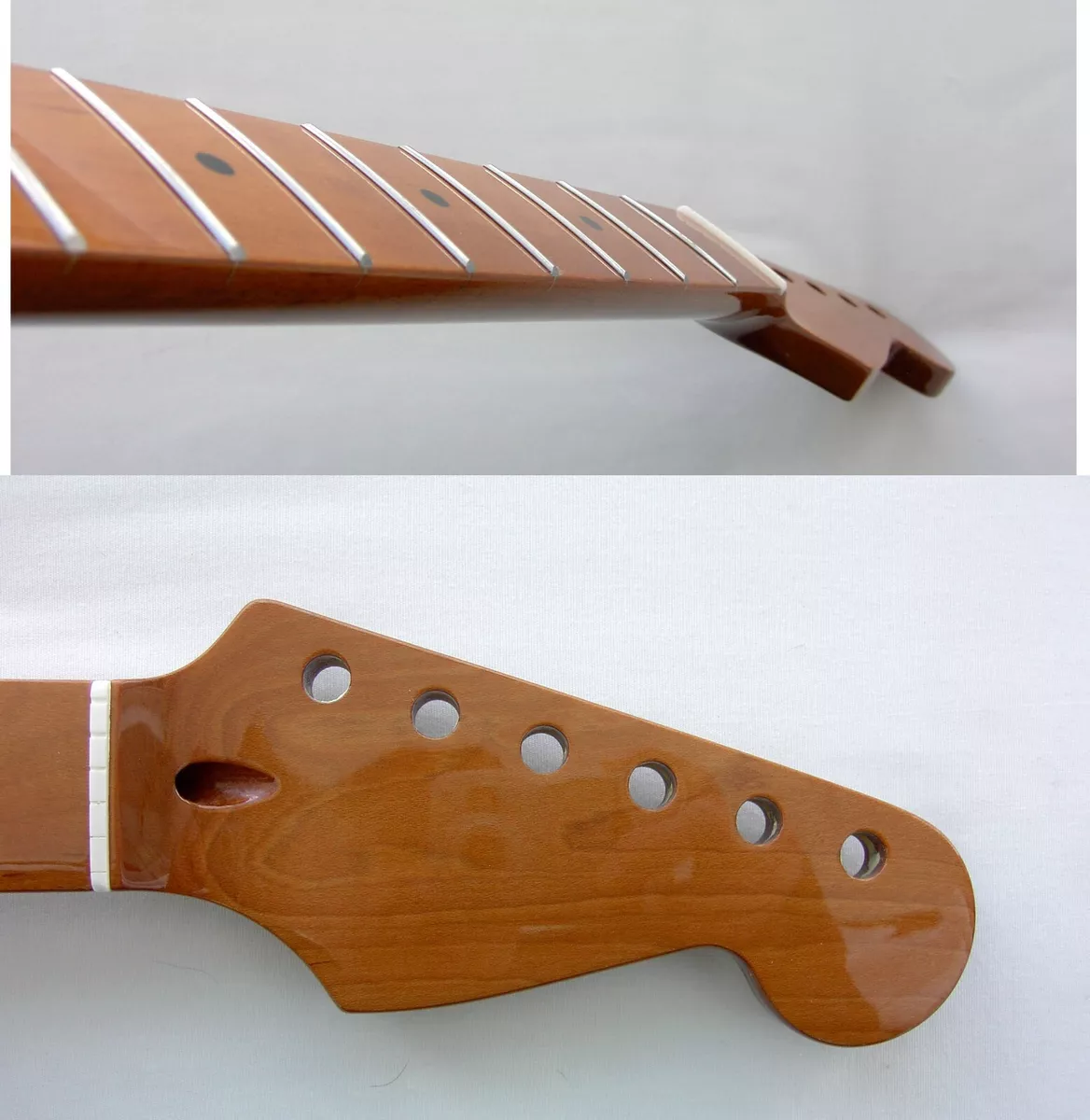 Stratocaster 22 JUMBO Frets Guitar Neck Roasted fits Warmoth