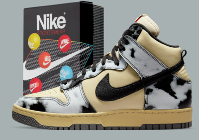 Nike Dunk High 1985 Black Acid Was Size 9 DD9404-700 LEMON DROP/BLACK-SATURN GOL