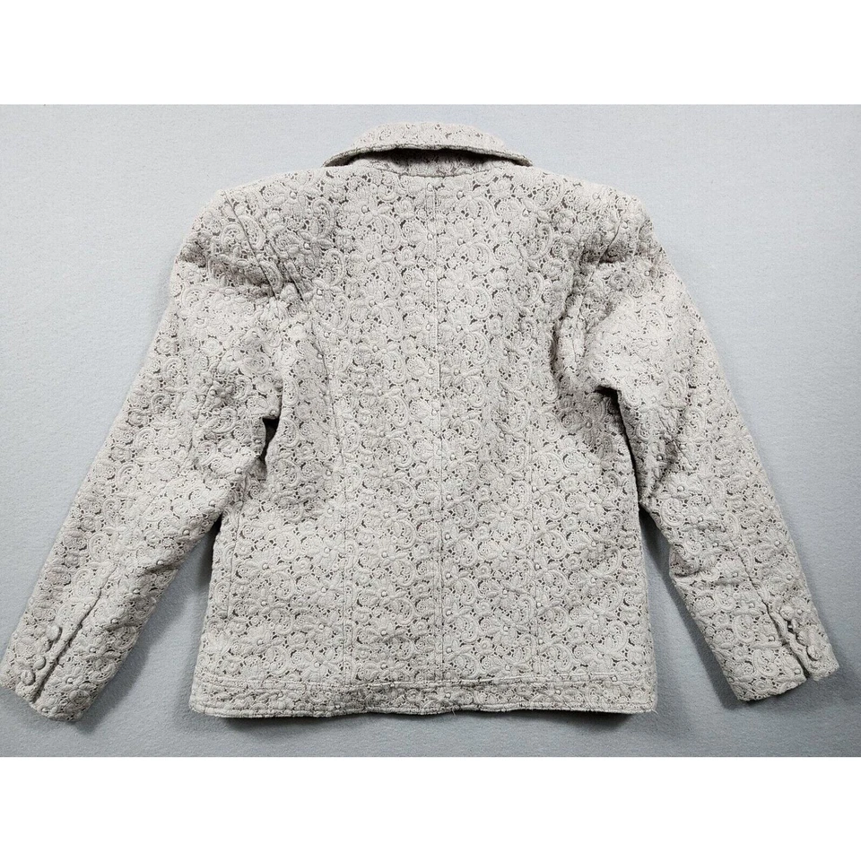 Диалог вышивка официальный костюм куртка две кнопки блейзер женщин средний - Изображение 4 из 4