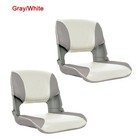 High Back Boat Seat White/Blue