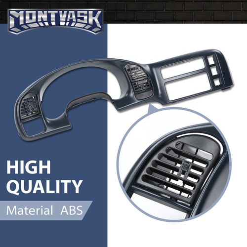 Dash Radio Cluster Bezel Trim Blue Fit For 1995-2005 Chevrolet Astro GMC Safari - Picture 4 of 12