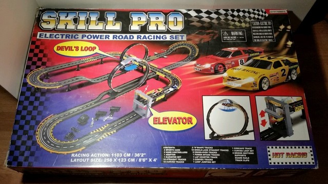 golden bright electric power stunt loop road racing set