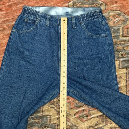 80s Vintage Lee Women's Blue Denim High Rise 5-Pocket Skinny Jeans Size 12 Pet - Picture 10 of 10