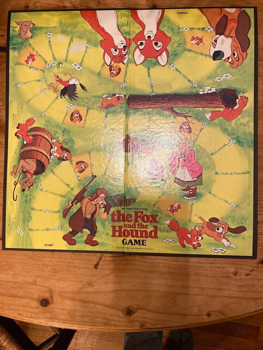 Vintage Disney's The Fox And The Hound Board Game By Whitman 1981